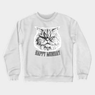 Happy Monday Cat Crewneck Sweatshirt